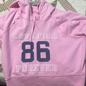 Pink Victoria Secret Pink Cropped Mini Hoodie
